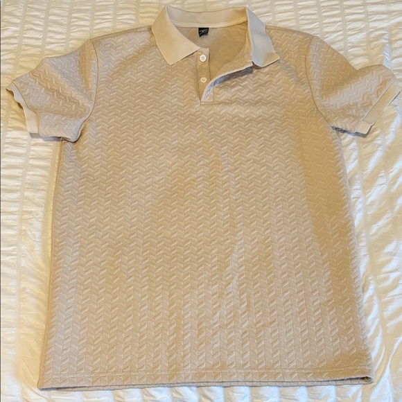 NFINITY Other - NFINITY Beige Patterned Polo Shirt